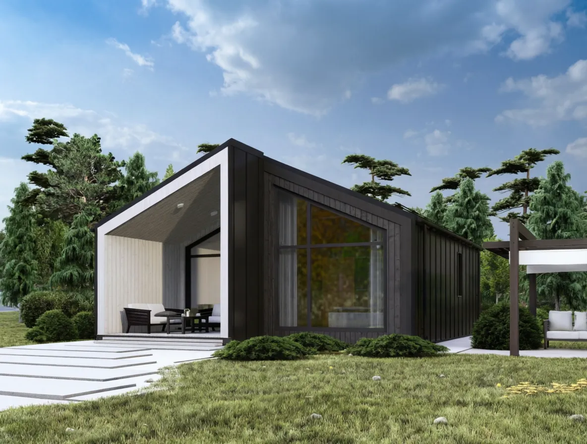 Одноэтажный Скандинавский 56м² — изображение 4